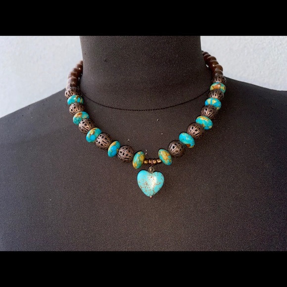 Copper Turquoise, Copper Balls & Heart Turquoise - Picture 7 of 7